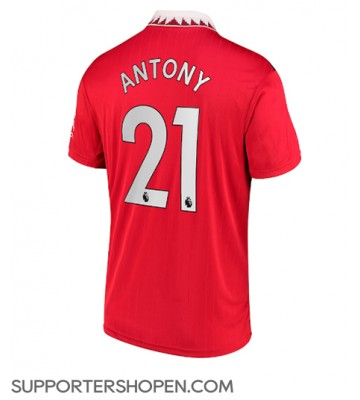 Manchester United Antony #21 Hemma Matchtröja 2022-23 Kortärmad